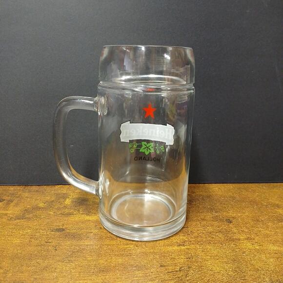 Heineken Tankard Beer Glass with Handle, 0.5L / 1 Pint - Picture 2 of 6
